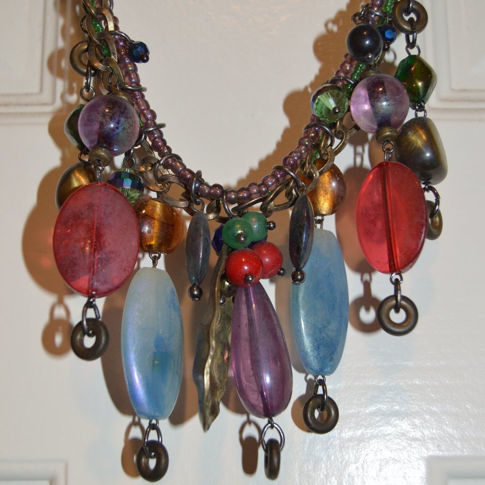 Multi-Colored Beaded Necklace